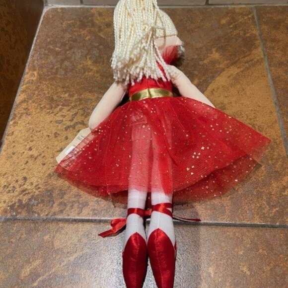 Get Your Hands Ganz Ballerina Plush Christmas Doll 16” Blonde Hair Holiday 2011 - Picture 4 of 5